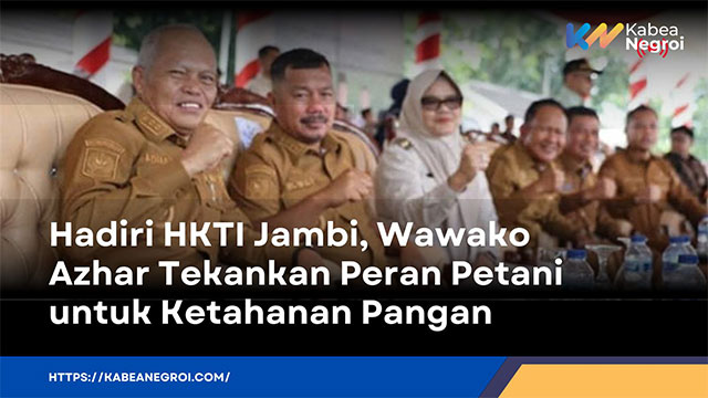 Wakil Wali Kota Sungai Penuh, Azhar Hamzah, menghadiri pelantikan pengurus Himpunan Kerukunan Tani Indonesia (HKTI) Provinsi Jambi dan Wanita Tani Provinsi Jambi